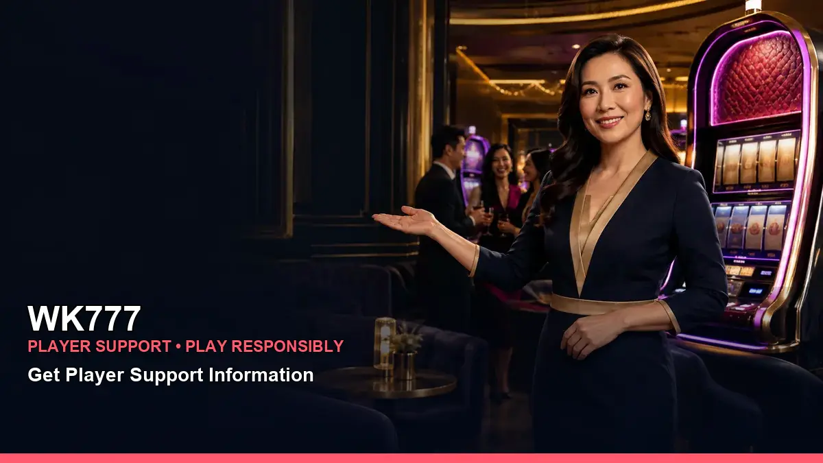 WK777 VIP casino rewards featuring an adult Filipina casino host with a celebratory composition